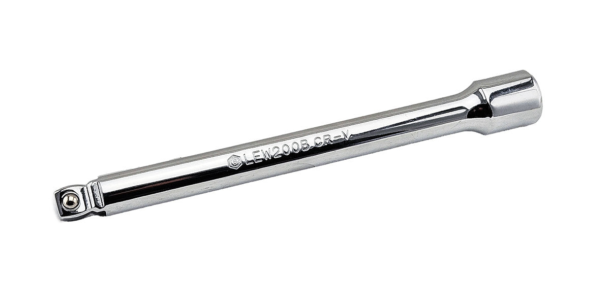 Britool Hallmark 1/2" drive 200mm long chrome wobble extension bar.