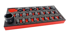 Britool Hallmark 25 piece 1/2" drive impact socket set 8-36mm in tool control foam.