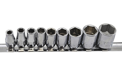 Made in England Britool 1/4" Drive AF Imperial Socket Set, 9pc
