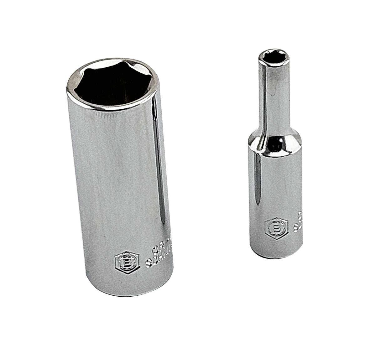 Britool Hallmark 1/4" drive deep hexagon chrome sockets 4mm and 14mm from SSDSET26.  Latest version 3 design.