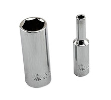 Britool Hallmark 1/4" deep hexagon profile chrome sockets from the SSDSET26 and SSET32 socket sets.