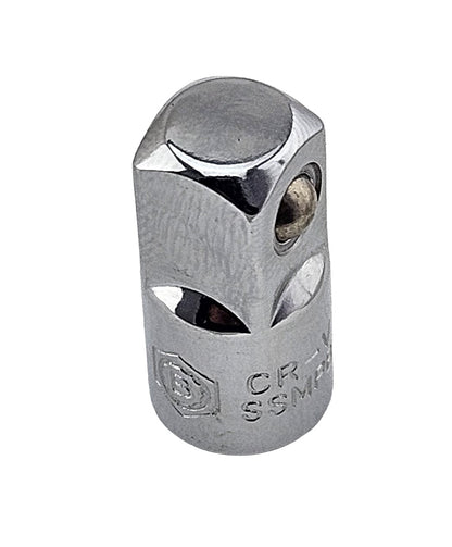 Britool Hallmark chrome socket convertor 1/4" female to 3/8" male drive.