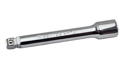 Britool Hallmark 1/4" drive 75mm chrome wobble end extension bar.