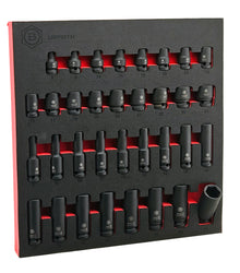 Britool Hallmark 34 piece impact socket set 1/2 drive