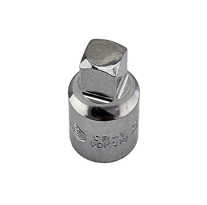 3/8" drive chrome 10mm Male square profile oil drain plug key from Britool Hallmark MODS19 set