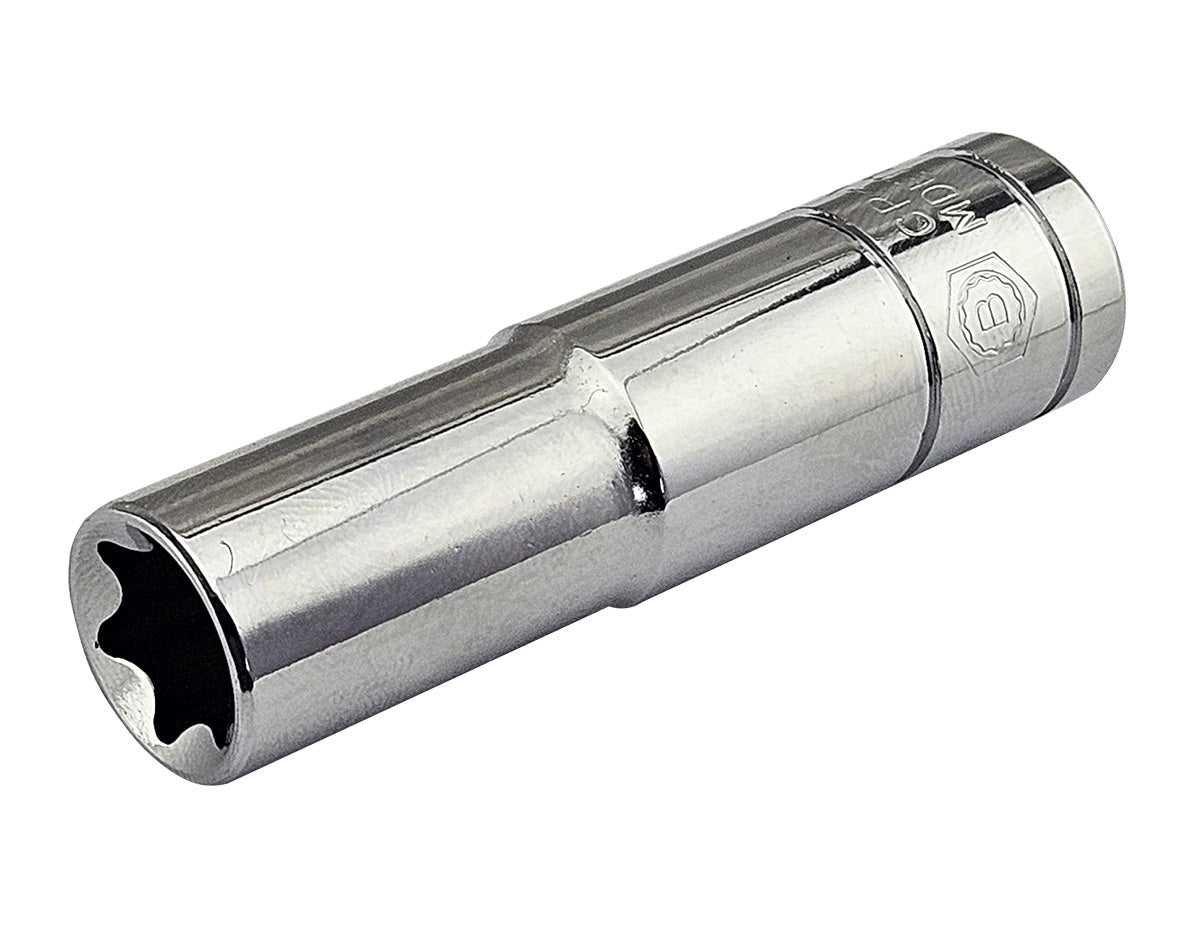 Britool Hallmark 3/8" drive E14 size deep female torx chrome socket 