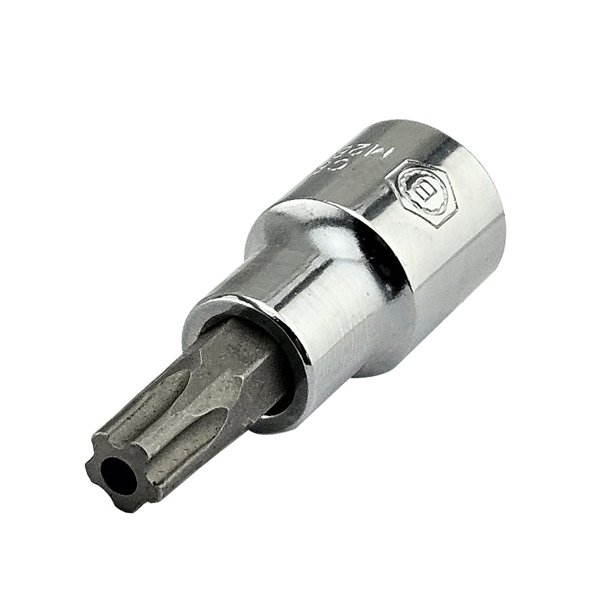 Britool Hallmark 3/8" five sided tamperproof torx bit socket with S2 steel fixed bit.
