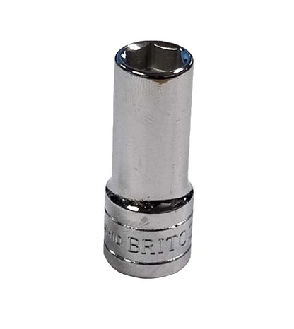 Britool branded chrome hexagon profile semi deep socket