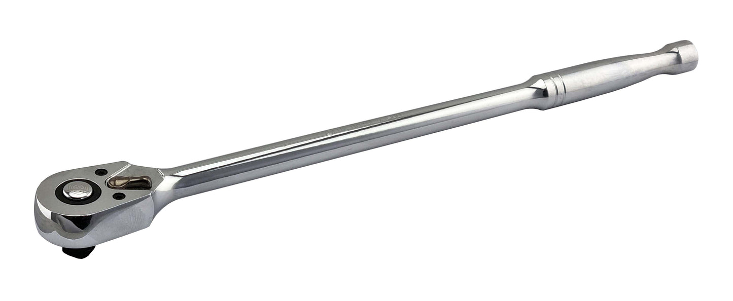 Britool Hallmark 3/8" drive long handled reversible ratchet with quick release and charge over reverse lever.