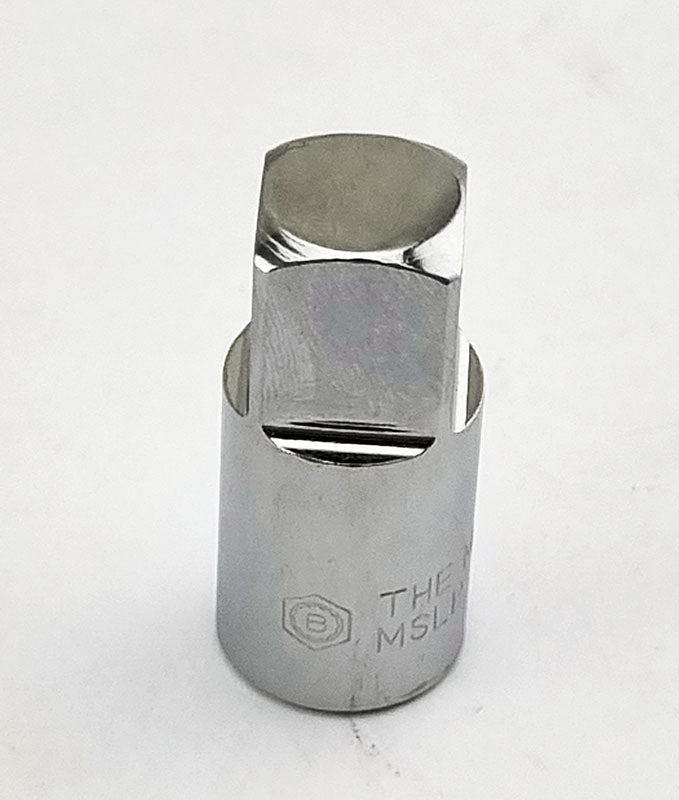 Britool Hallmark 3/8" female to 1/2" male chrome socket adaptor, V2 range branding