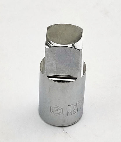 Britool Hallmark 3/8" female to 1/2" male chrome socket adaptor, V2 range branding