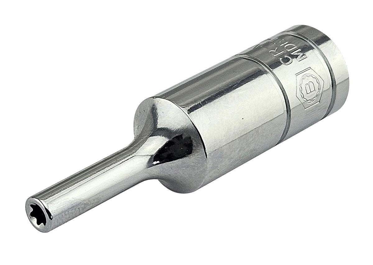 Britool Hallmark 3/8" deep female e torx chrome socket E4 size.