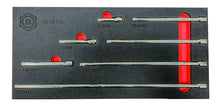 Britool Hallmark SESET7B set, 7pc fixed chrome extension bars, 50-375mm lengths.