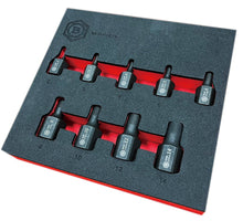 Britool Hallmark bolt and stud remover sockets 2mm to 14mm professional set, in tool control foam