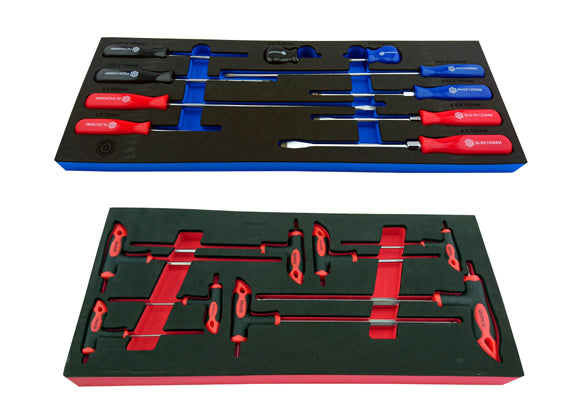 Britool Hallmark screwdriver and T handle hex key set combo