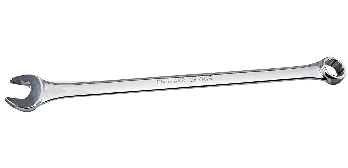 Britool Hallmark England Made extra long combination wrench showing stamping