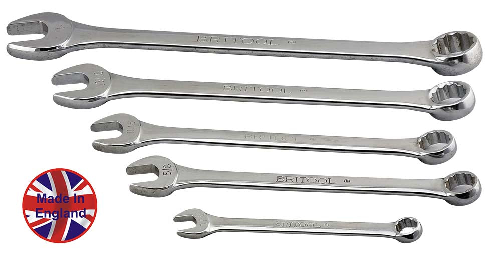 Britool Hallmark AF combination spanner set UK made