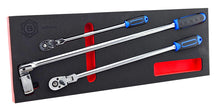 Britool Hallmark LMSFRS3XL extra long ratchet set with locking flex head design