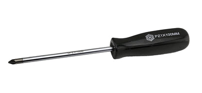 Britool Hallmark Pozi Driv No.1 screwdriver with black handle, version 2 design.
