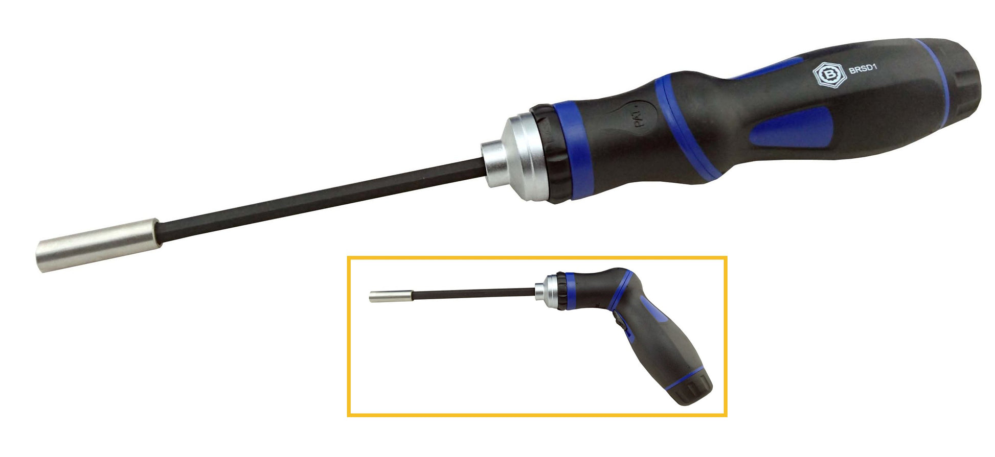 Britool Hallmark ratcheting screwdriver with adjustable handle