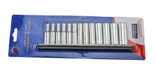 Britool Hallmark 1/4" Drive Deep hexagon socket set on rail.