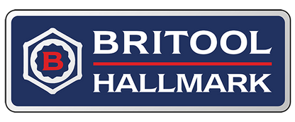 Britool Hallmark offical logo with a blue background and white text