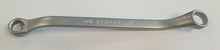 A Britool Industrial satin finish ring spanner wrench with both ends, sizes 7/16 inch by 1/2 inch, length 208mm.