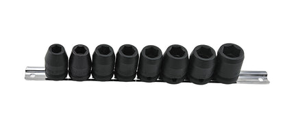 Britool Industrial 1/2" drive hexagon impact sockets, 10-18mm range.