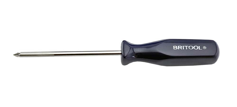 Britool Hallmark PZ1 x 100mm blue handled screwdriver.