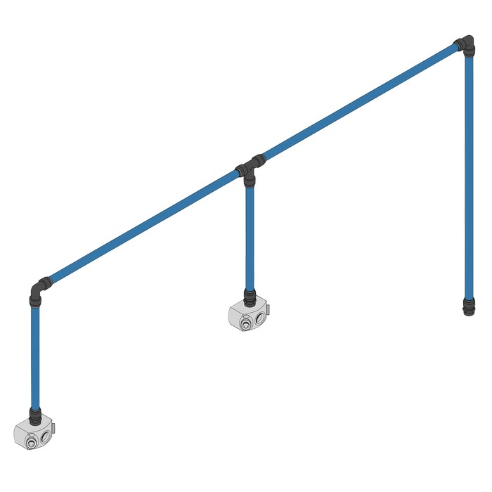 John Guest® 12m 2-Drop Air Supply System Kit