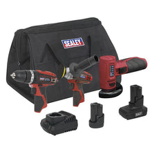 3 x SV12 Series Cordless Power Tool Kit 12V - 2 Batteries