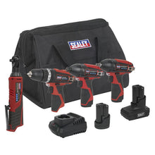 4 x SV12 Series Cordless Power Tool Kit 12V - 2 Batteries
