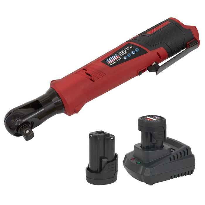 SV12 Series 1/2"Sq Drive Cordless Ratchet Wrench Kit 12V 2Ah - 2 Batteries