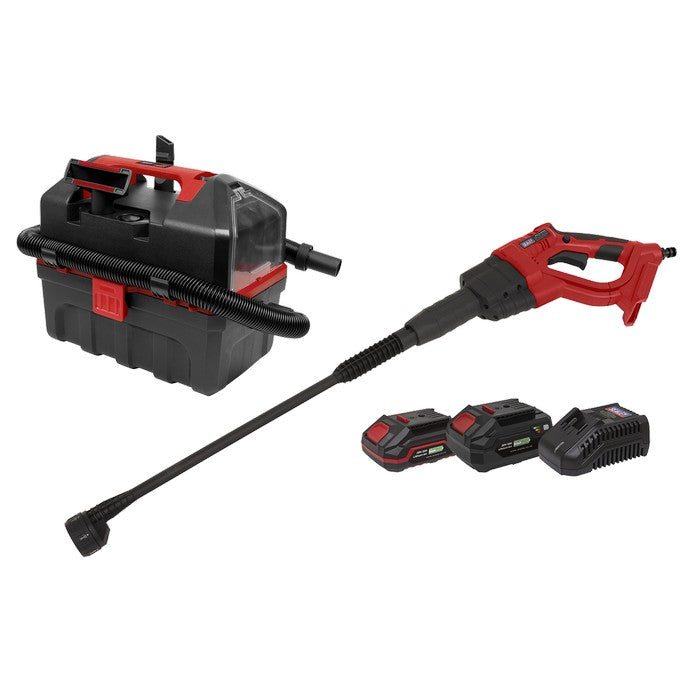 2 x SV20 Series Cordless Car Cleaning Kit 20V - 2 Batteries