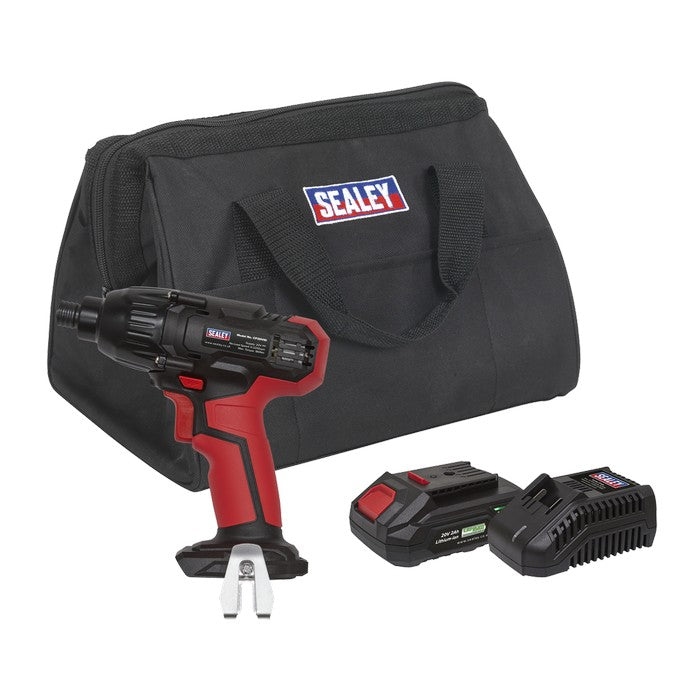 Sealey SV20 Series 1/4"Hex Drive Cordless Impact Driver Kit 20V 2Ah