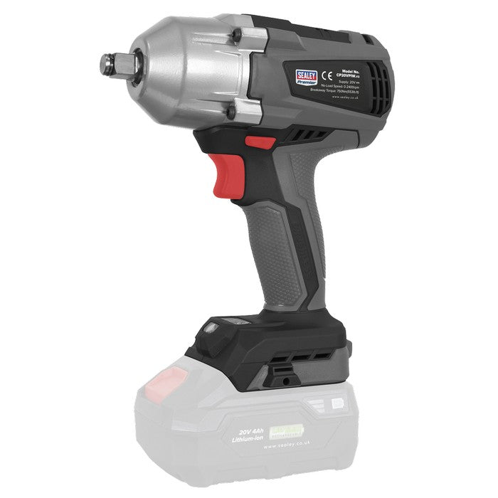 Sealey Brushless Impact Wrench 20V 1/2"Sq Drive - Body Only