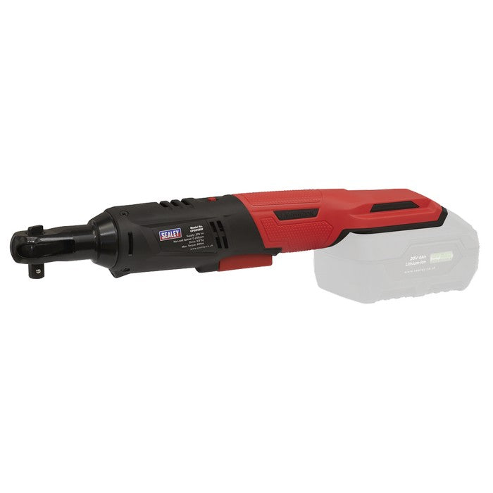Sealey SV20 Series 3/8"Sq Drive Cordless Ratchet Wrench 60Nm 20V - Body Only