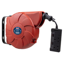 Cable Reel System Retractable 10m 2 x 230V Socket