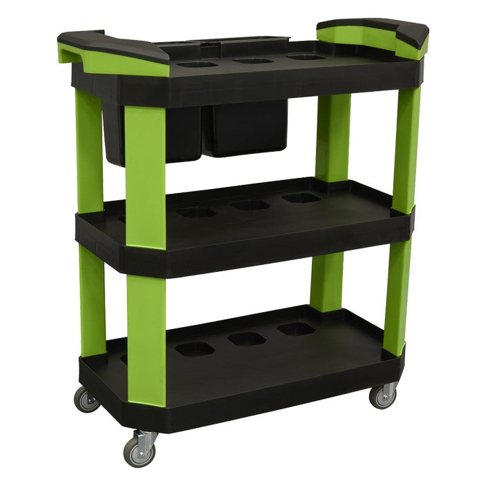 3 Level Workshop trolley with Parts Storage