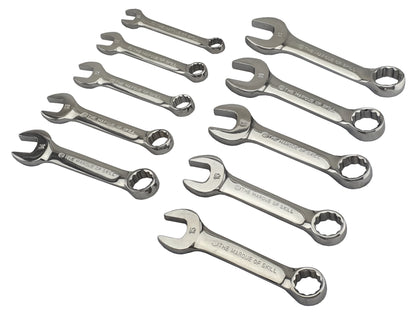 Britool Hallmark Ratchet Spanner Set 8-19mm + Stubby Spanner Set