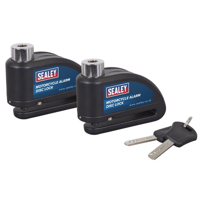 Sealey Motorcycle Alarm Disc Lock - Pair