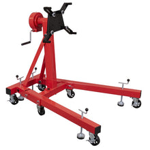 Folding 360º Rotating Engine Stand with Geared Handle Drive,