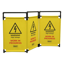 Folding Safety Barrier for Hybrid/Electric Vehicles
