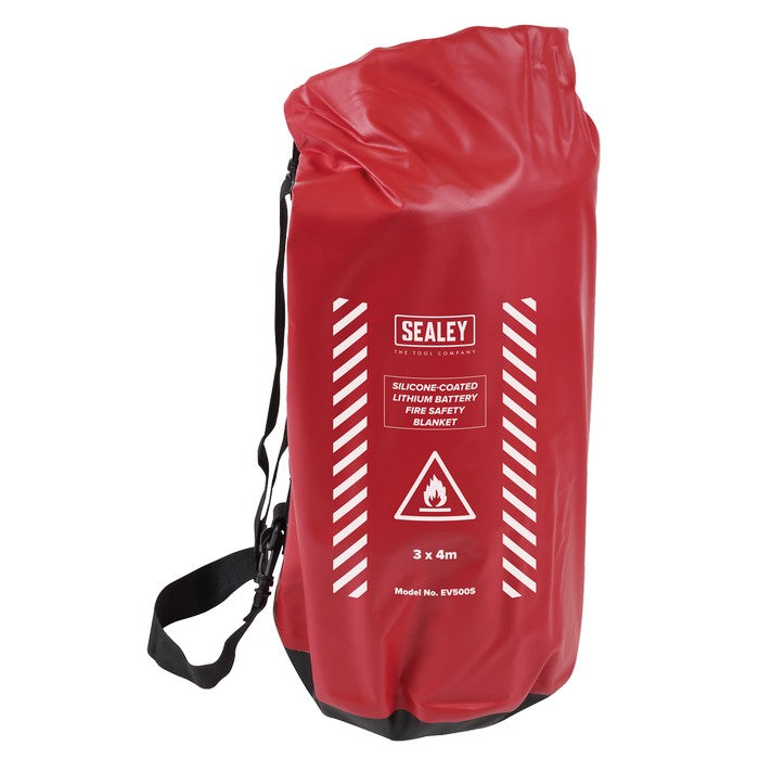 Silicone-Coated Lithium Battery Fire Safety Blanket 3 x 4m
