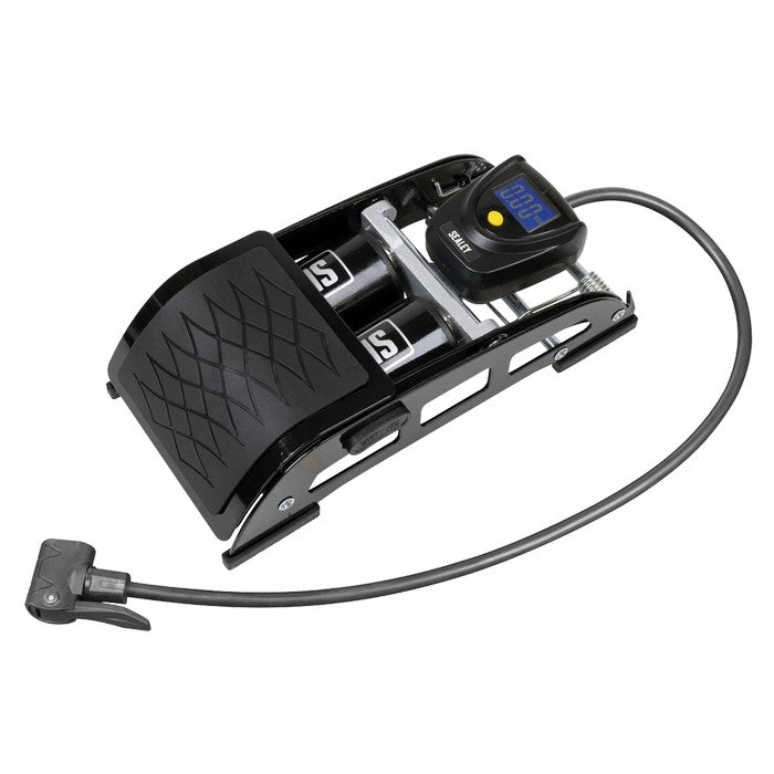 Twin Barrel Digital Foot Pump