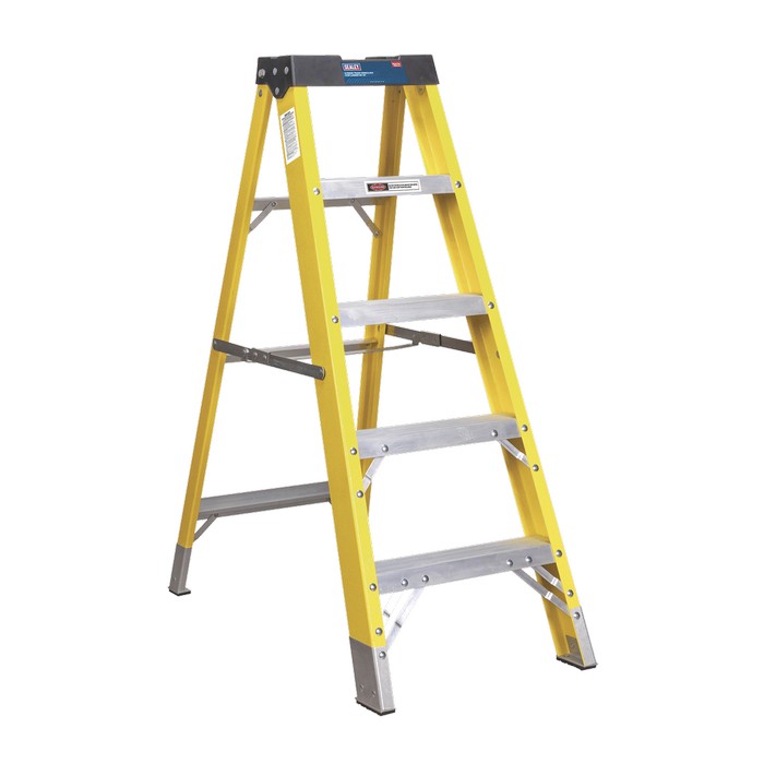 Sealey Fibreglass Step Ladder 4-Tread - EN 131
