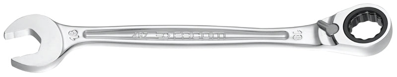 Facom 467B.19 ratchet combination spanner 19mm chrome finish