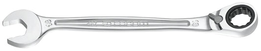 Facom 467B.19 ratchet combination spanner 19mm chrome finish