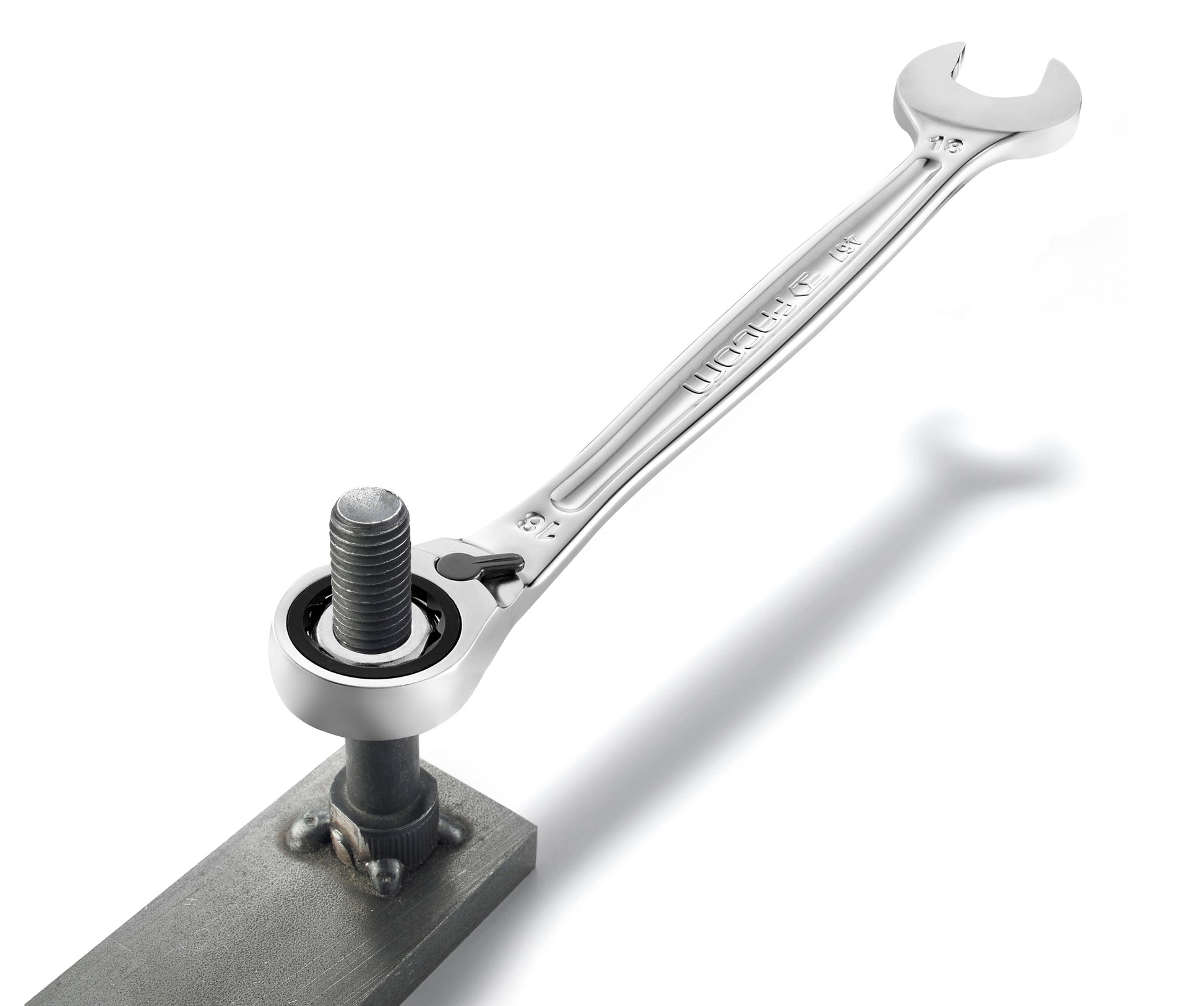 Facom reversible ratchet spanner 5 degree increment compact head