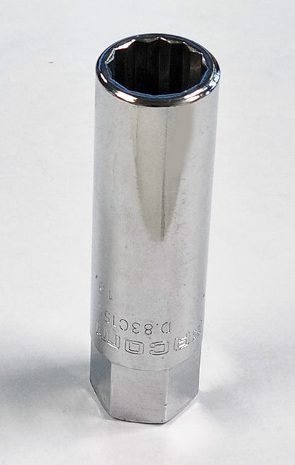 Facom 15mm deep bi-hexagon specialist socket with hexagon drive for use with spanner